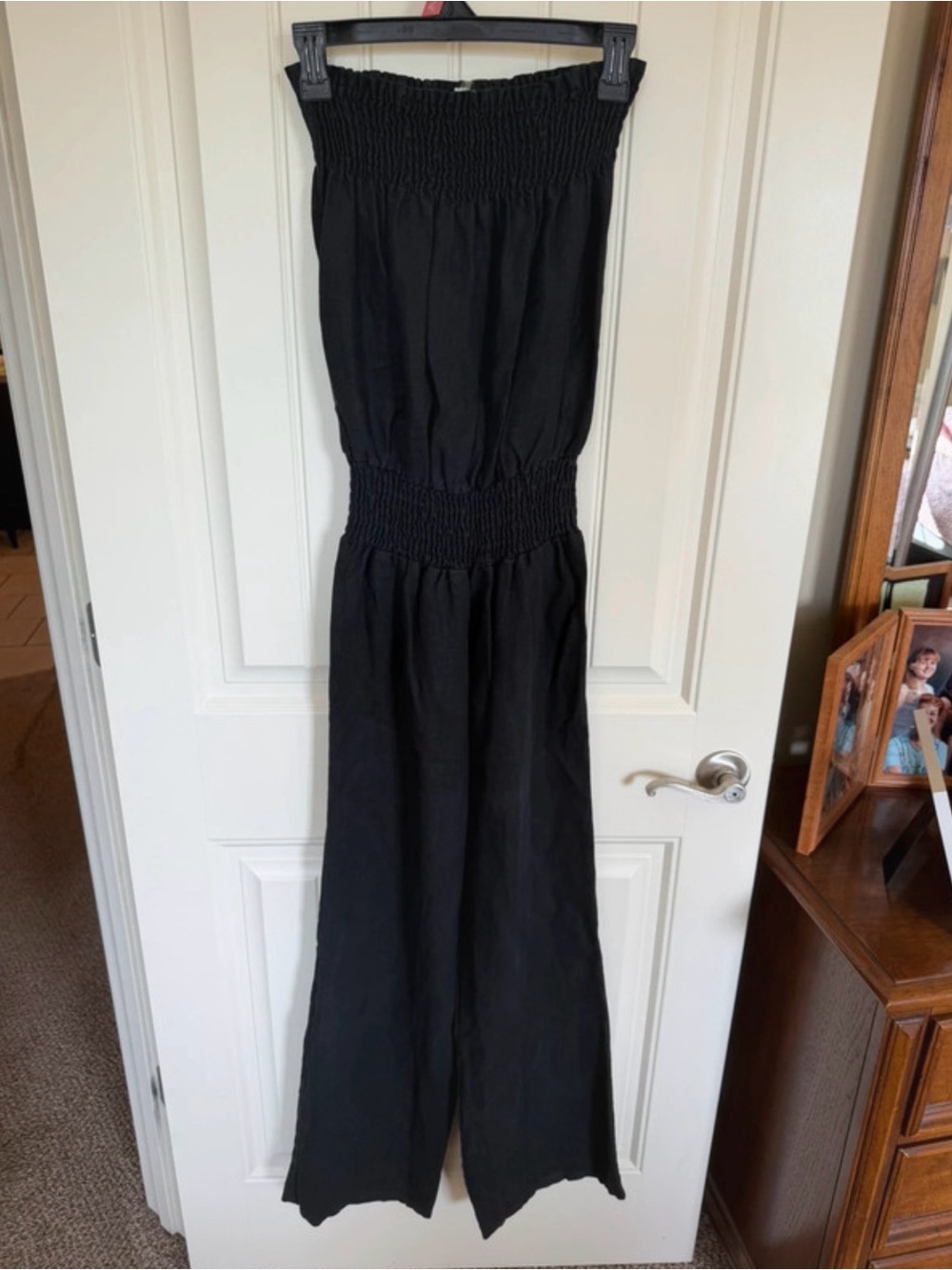 Young Fabulous and Broke Black Strapless Wide-Leg Jumpsuit - Picture 2 of 4